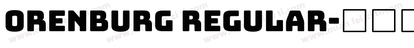 Orenburg Regular字体转换